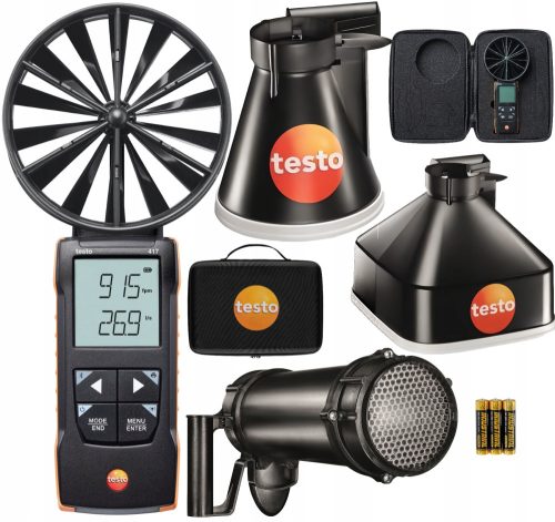 Testo 417 Ujjkészlettel és Hajegyenesítővel