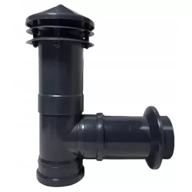   Légcsatorna - Szellőztető kémény fi110 ANTRACIT pólóval