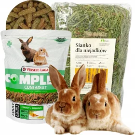   Takarmány kis rágcsálóknak - Versele laga 500g nyúl étel + széna