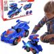 Mesebeli játékautó - A dinoszaurusz auto robot játék ragyog egy autóshajtás