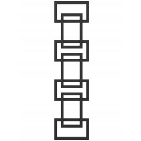  EMIN 171/39 dekoratív radiátor, matt fekete