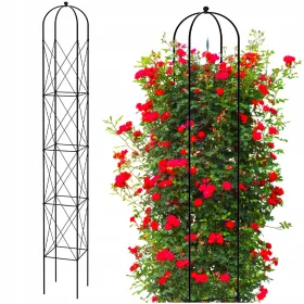 Pergola - FÉM PERGOLA Kerti rózsák NAGY FEKETE 200 cm