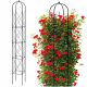 Pergola - FÉM PERGOLA Kerti rózsák NAGY FEKETE 200 cm