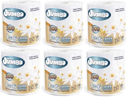 Konyharuha - 6 x papír törülköző elefánt jumbo maxi 300 listák