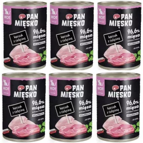   Konzerv macskáknak - Mr. Meat Chicken borjúhússal 6 x 400 g a cica számára