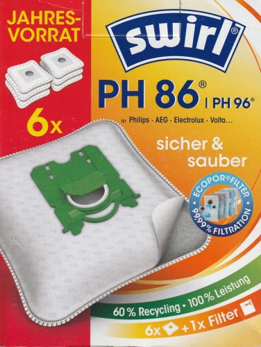 Porszívó táska - Ph86/ph96 porszívó táska 6pcs+ szűrő kavarog