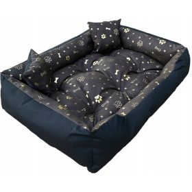    WBM Varró kutyajáróka fekete, barna árnyalatai, arany 100 cm x 75 cm