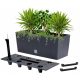  Prosperplast virágcserép 60 cm x 25 x 24 cm átmérő 10 cm műanyag szürke és ezüst árnyalatok