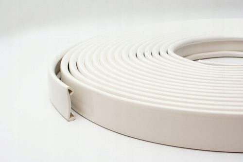 Lépcső élvédő profilok - Kapályszalag, PVC 50/8 fehér kezelés 20 MB -ra
