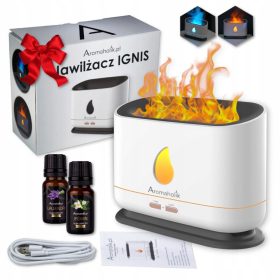   Párásító, légtisztító - LED -es párásító az olajokhoz, lánghatás