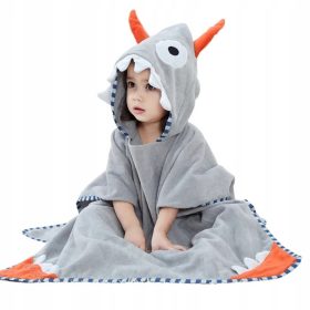   Baba törölköző kapucnival - Törölköző - poncsó fürdőhuzat 140x70 Monster