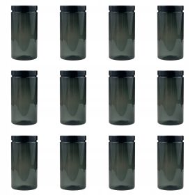   Élelmiszertartó - Emcor Csomagolási tartályok 1500 ml átlátszó antracit, 12 db