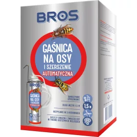    Automata tűzoltó készülék darazsaknak és darazsaknak Bros 400 ml + DABSTER.PL ELdobható HDPE KESZTYŰ 2 db