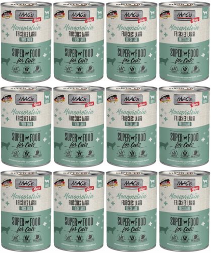 Konzerv macskáknak - Mac's Cat Monoprotein bárány 12 x 400 g