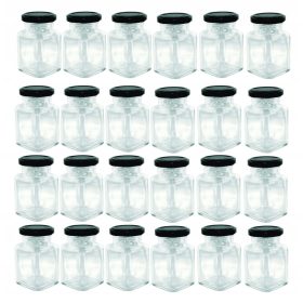   Élelmiszertartó - Fűszeres üvegedény 120ml, 24db kupak 55