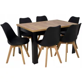   Állítsa be a 180 cm -es összecsukható táblázatot 6 székkel