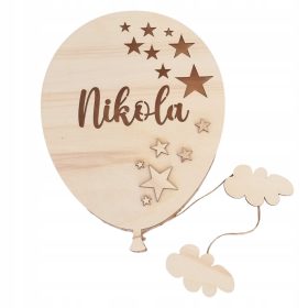   Gyermek éjszakai lámpa - LED LÉMBÁMPA NÉV AJÁNDÉK GYERMEKNEK