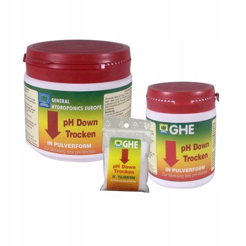  GHE PH DOWN, POR 500g, pH CSÖKKENTŐ SZABÁLYOZÓ