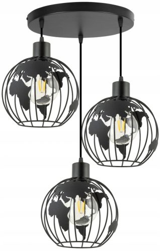 Függő lámpa mennyezeti csillár Globe Led Loft