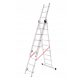 Drabina Ladderman 7,2 m alumínium 3 x 9 150 kg-ig