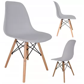   Skandináv szék az étkező bemutatótermének elegáns, erős szürke