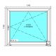 Ablak - Olcsó PVC ablakok fehér 130x110 -ben