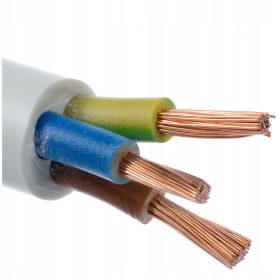   Kerek elektromos kábel, rugalmas (kötél), beépítés OMY Digma 3 x 1.0