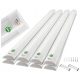 8x szerelt LED -es luminaire 150cm 50W panel luminum