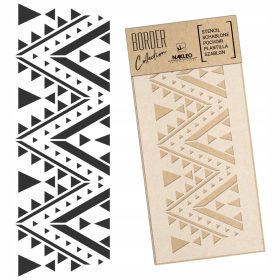   Stencil festéshez - Festési sablon / 21x45cm / kazah szőnyeg