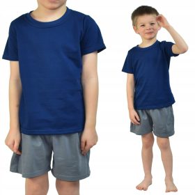   Gyermek pizsama, fürdőköpeny - Sima gyermekek pamut pizsama 140