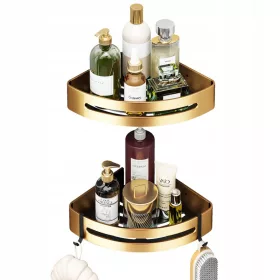 2x zuhanyzó polc fürdőszoba fúrás nélkül