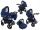  BAVARIO stars DARK BLUE 3 az 1-ben babakocsi
