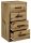 Játékszekrény Bodo 4s Oak kézműves 40 cm -es könyvespolc