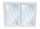 Ablak - PVC Windows 800x500 U külső színű arany tölgy