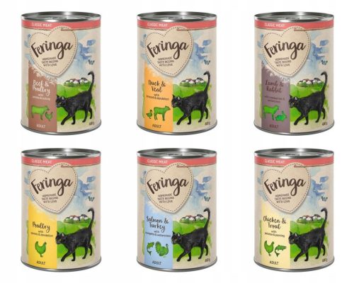 Konzerv macskáknak - Feringa 2 íz Gabonamentes Ízek keveréke 6 x 400g
