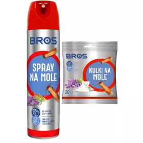  Molygolyók Bros 203 20 db + Moly elleni spray Bros 150 ml