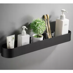 Egy zuhanyzópolc fúrás nélkül, egy fürdőszoba 50 cm