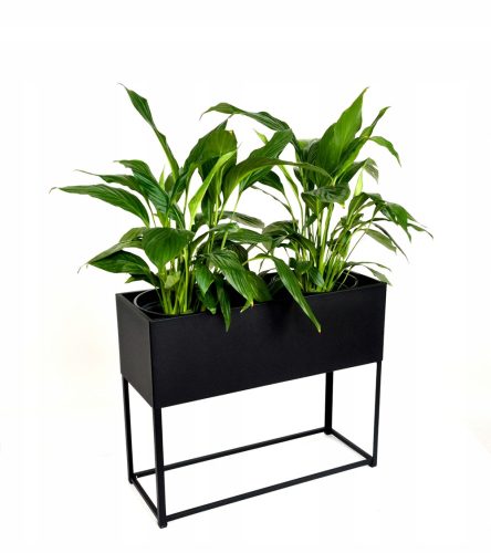 Virágcserepek - Palazzo Decor virágcserép 55 cm x 21 x 35 cm fehér fém