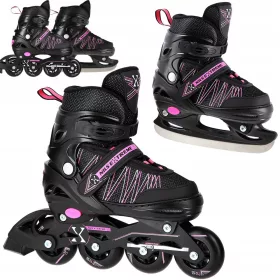   Görkorcsolya gyerekeknek - 2in1 Skates Rollers Skates női beállítás 35-38