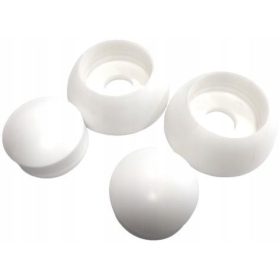   Műanyag Oszlopsapka - Kétrészes M10 csavaros kupak, fehér, 50 DB