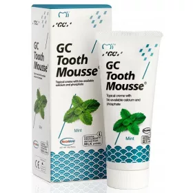   Fogkrém gyerekeknek - GC Tooth Mousse menta paszta fluor nélkül 35 ml