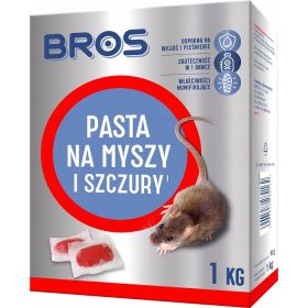   Egerek és patkányok elleni védelem - BROS PASZTA ERŐS EGÉREK ÉS PATKÁNYMÉREG 1KG