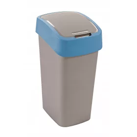   Háztartási hulladékgyűjtő - Görgő szemetes tartály flip bin 50l kék 21781