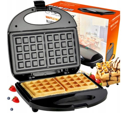  Esperanza elektromos kontaktgrill WAFFLE MAKER D5 fekete 750 W