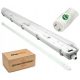 Hermetikus luminaire LED 1x120 lap + fénycsöves lámpa