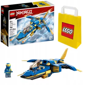    LEGO Ninjago Jay Supersonic Jet EVO 71784 + LEGO Papírtáska 6315786 Sárga 24x8x18 cm