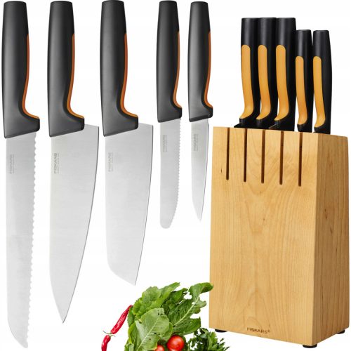  Késkészlet Fiskars Functional Form blokkban, 5 db.
