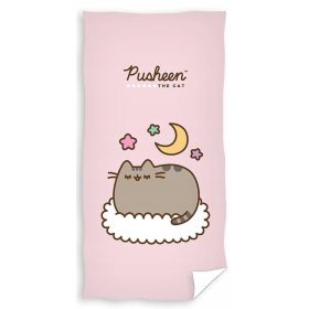   Törölköző - Rózsaszín törülköző tükrözés a macska pamut 70x140