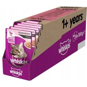   Konzerv macskáknak - Whiskas lazac ételek egy 24x100 g -os macska szószban