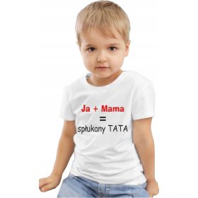   Gyermek body - T -póló me + anya = öblített apa színek keveréke